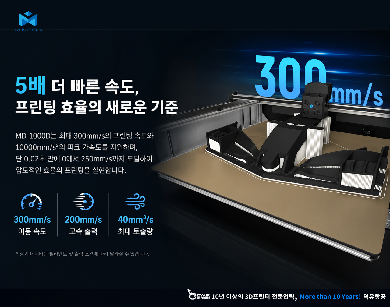MINGDA MD1000D 3D프린터 상세사양