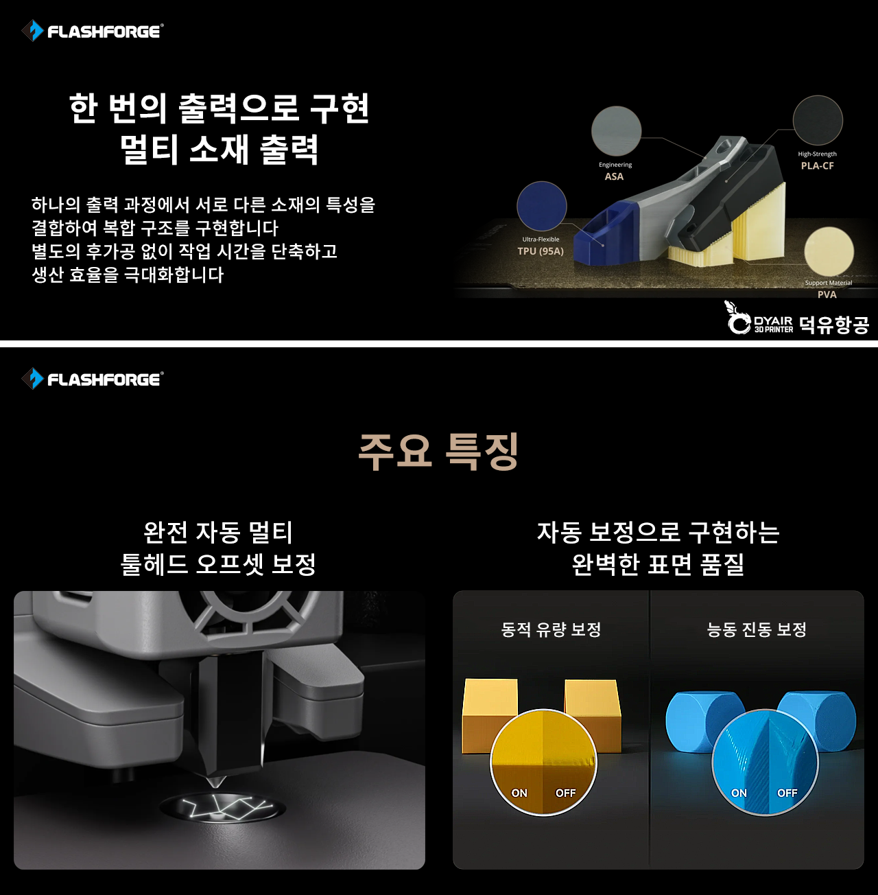 FLASHFORGE CREATOR5 Pro, 플래시포지 크리에이터5 프로 3D프린터